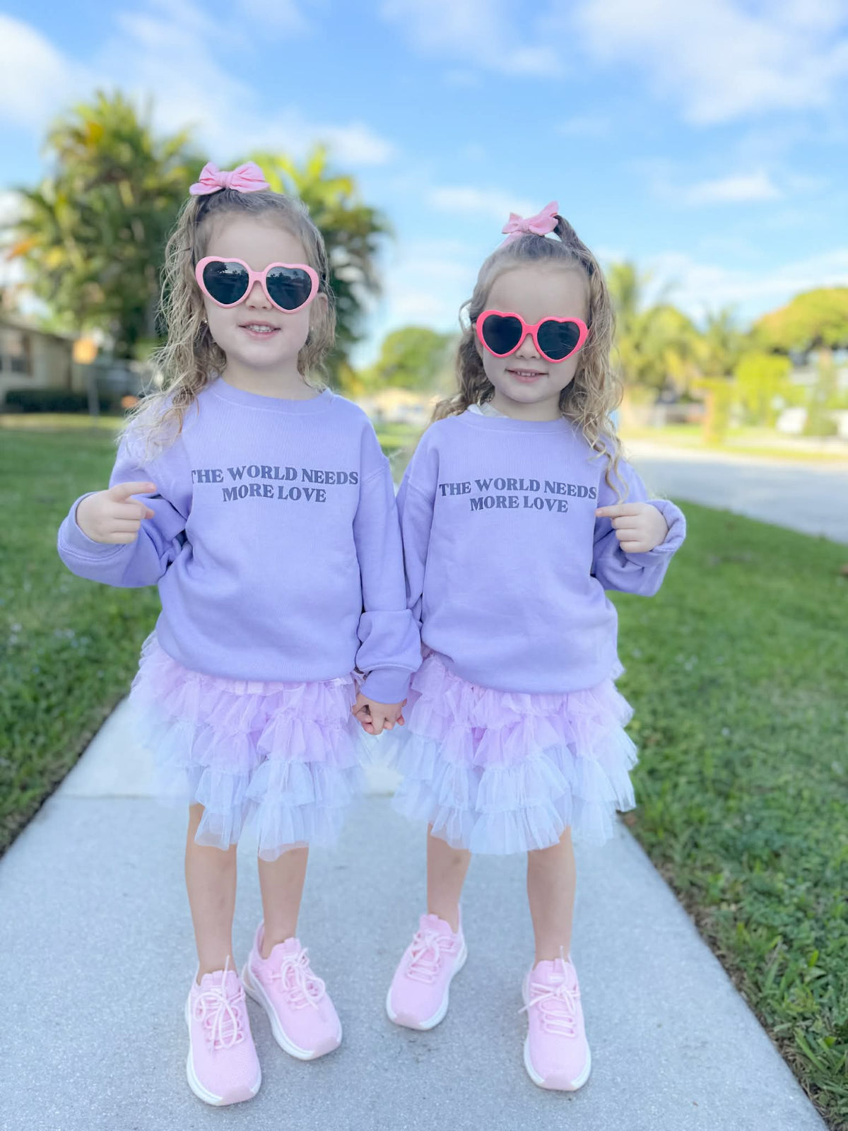 The World Needs More Love Toddler Crewneck Sweatshirt