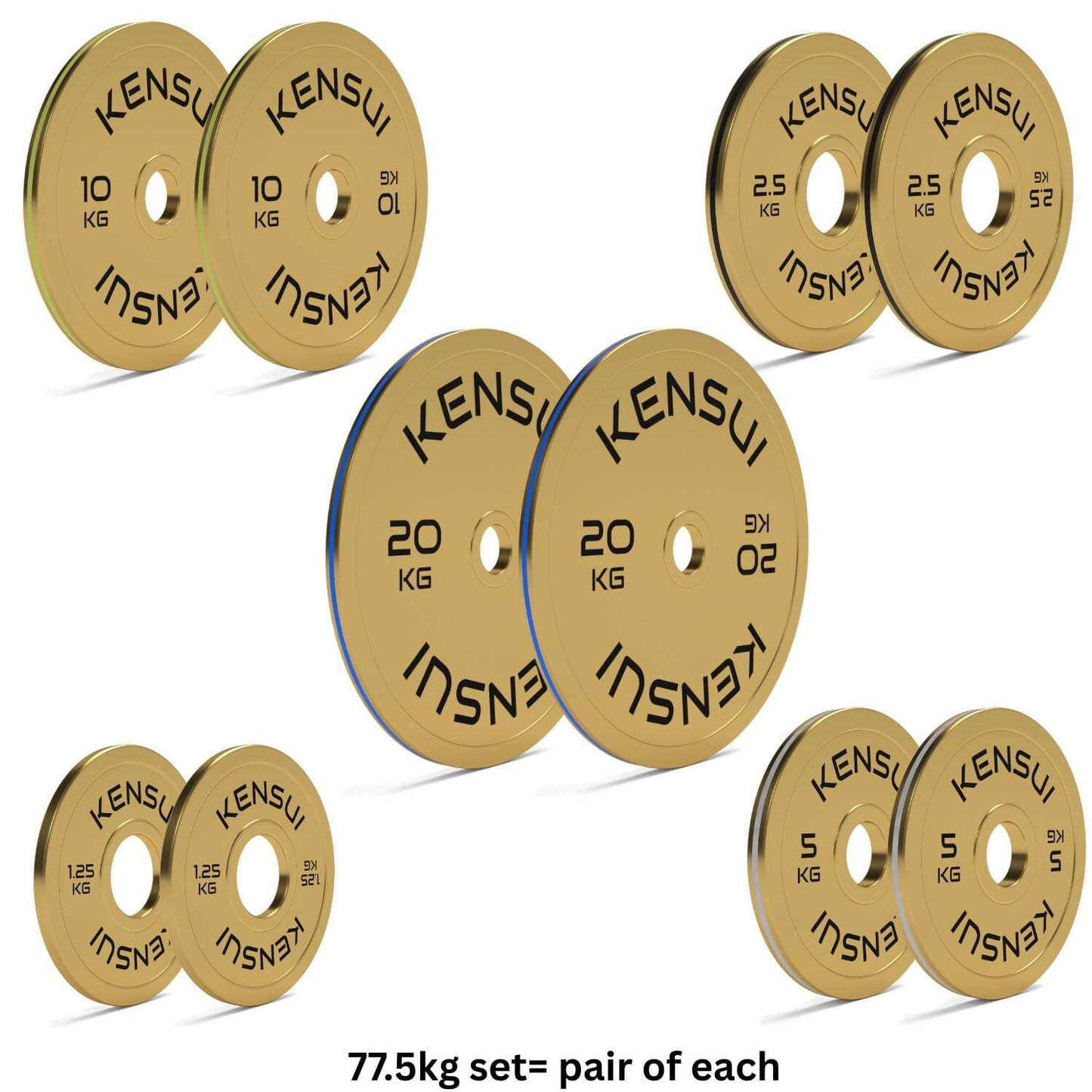 Calibrated Gold Weight Plates (KGS)