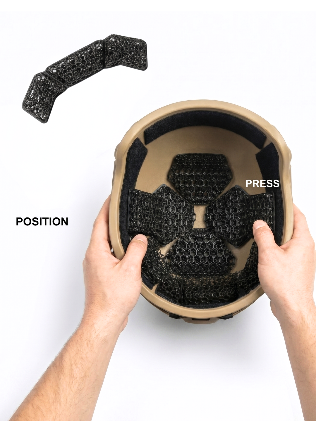 HHV® Micro Lattice Impact Helmet Pads – Hard Head Veterans