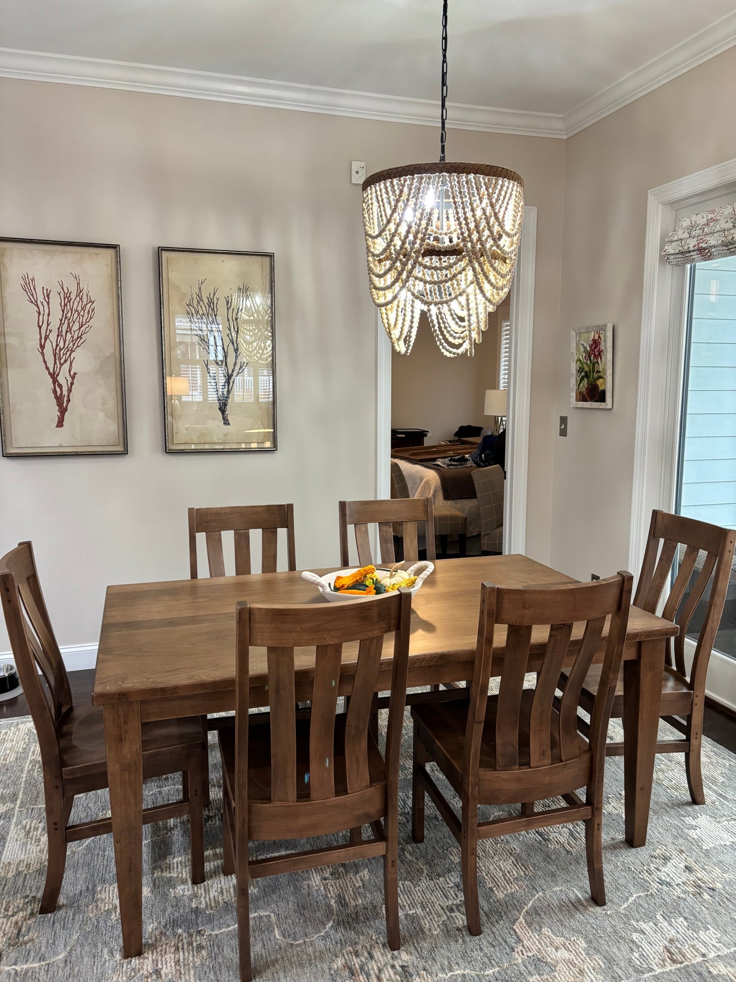 Modern Tapered Post Leg Table with Post Legs
