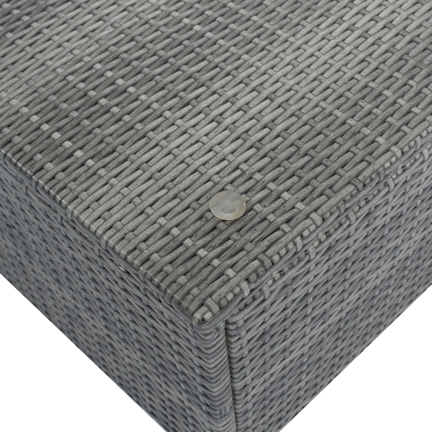 8-Pieces Outdoor Patio Furniture Sets; Garden Conversation Wicker Sofa Set; Single Sofa Combinable