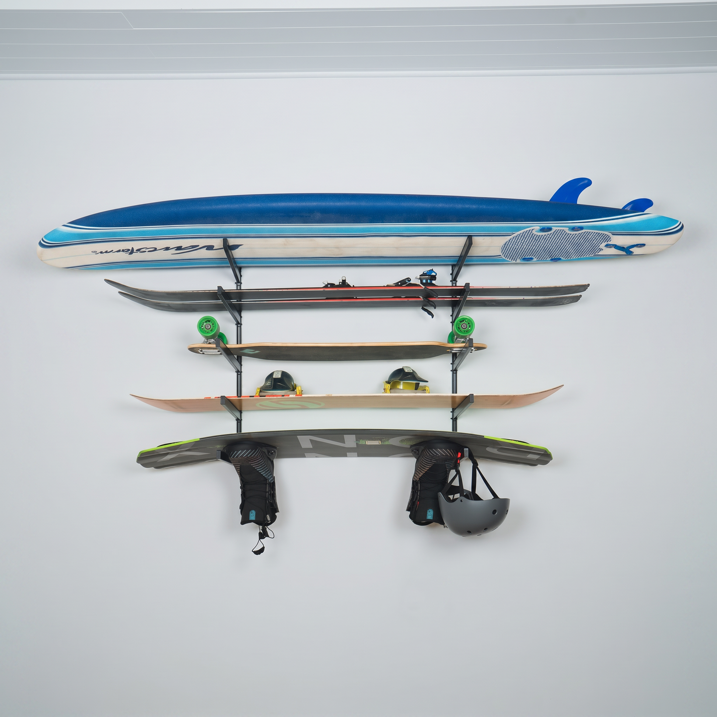 G-Vert Multi-Sport Board Rack | Indoor Adjustable Rack | 5 Levels