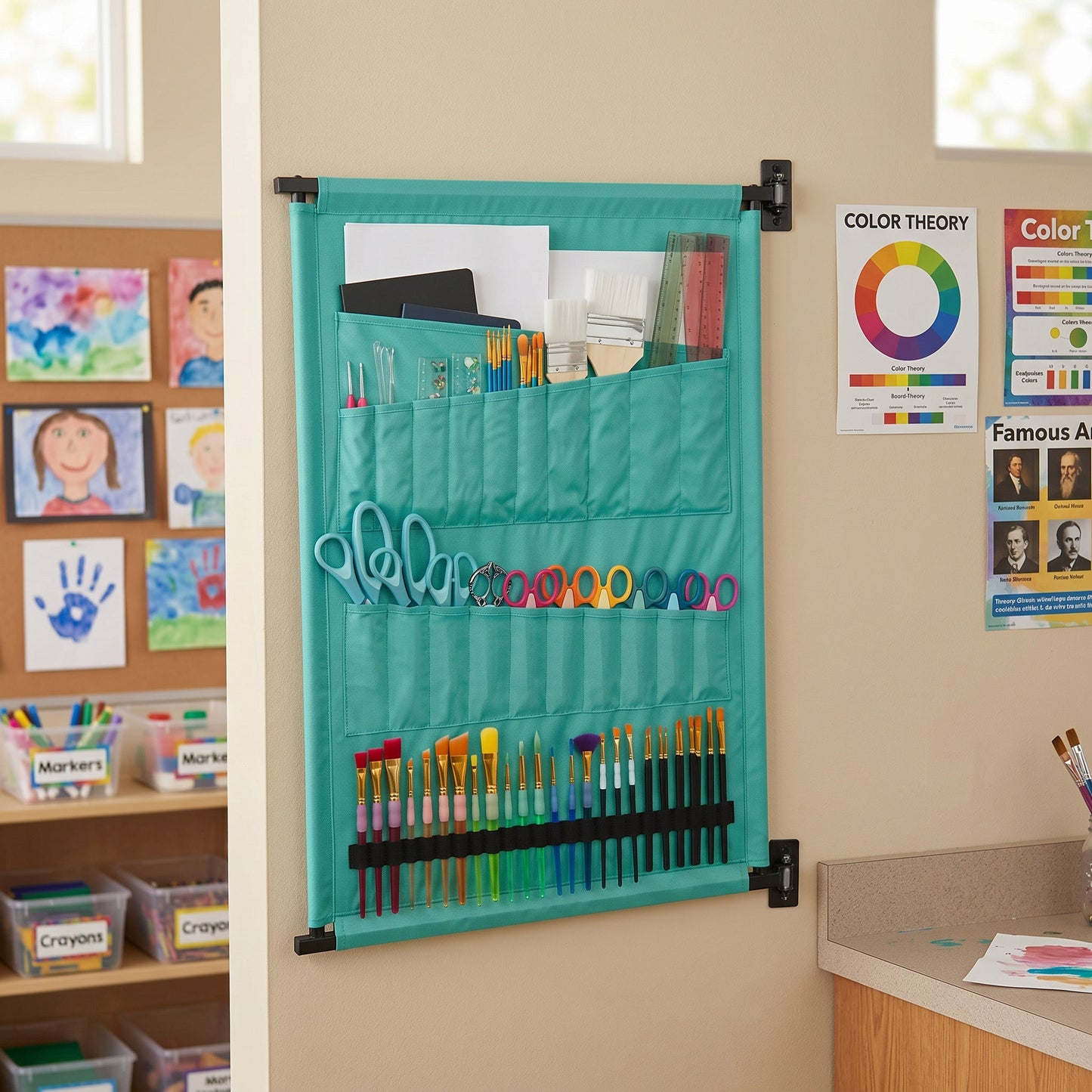 Pivot Panel Arts and Crafts Organizer