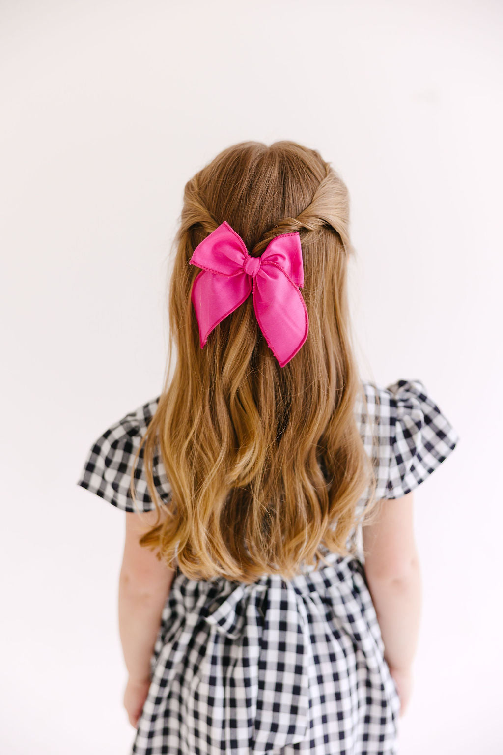 Hot Pink Solid Medium Bow