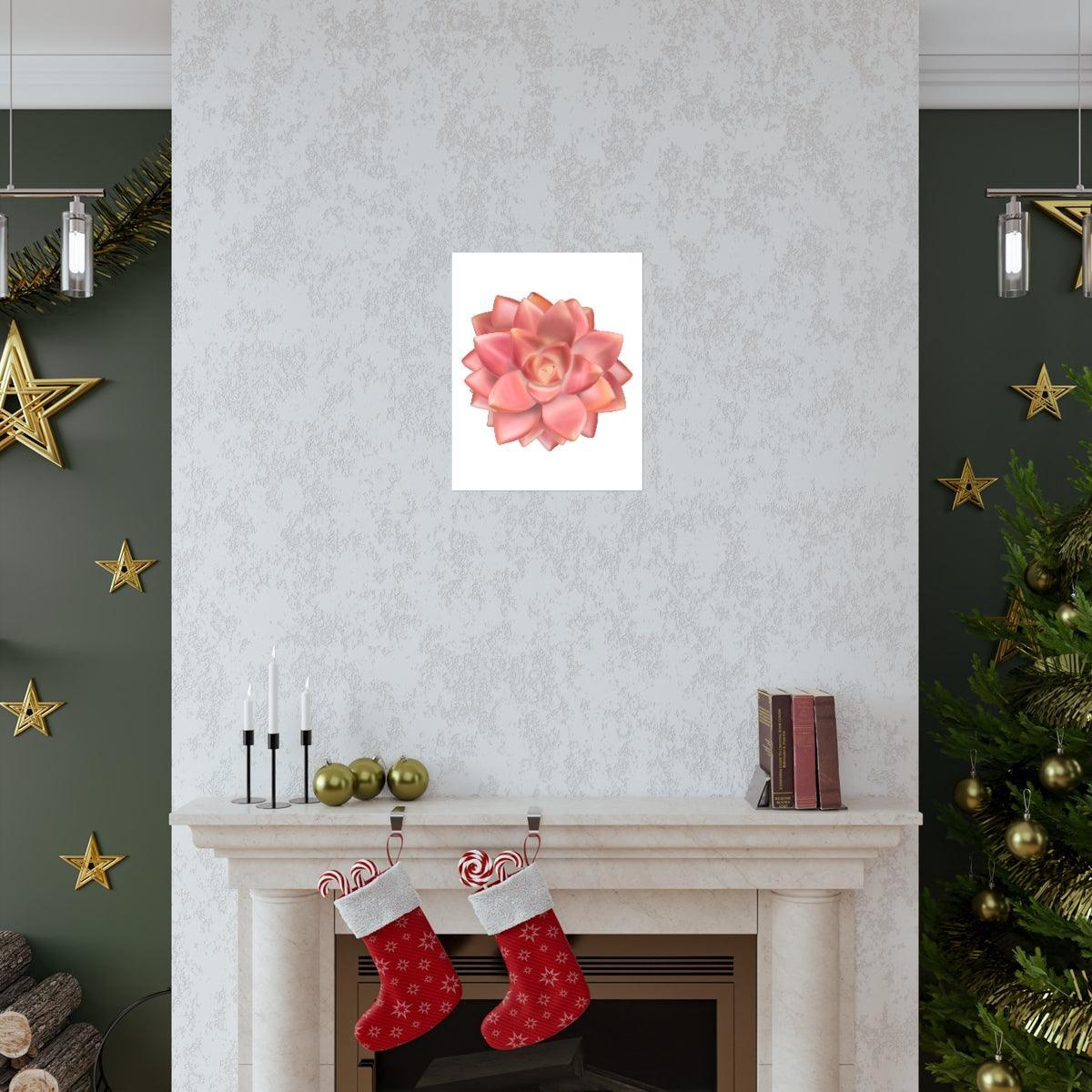 Graptosedum California Sunset Succulent Botanical Print – Unframed Wall Art