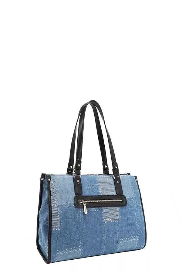 Nicole Lee USA Bosque De Amor Denim Tote Bag Carryall