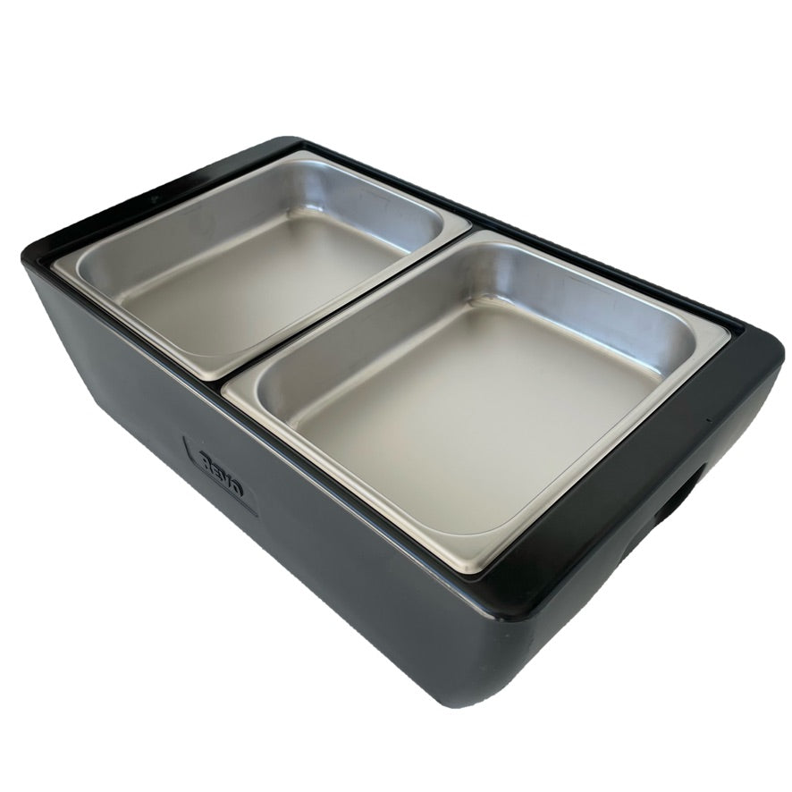 REVO HALF Size Pan Set | Stainless Steel 2.5" deep | Two 1/2 Size food pans