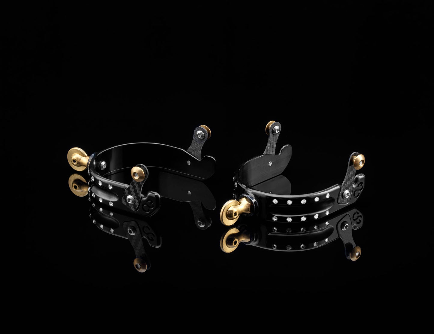 American Equus "Quik-X" Interchangeable Western Spurs - Crystal Edition