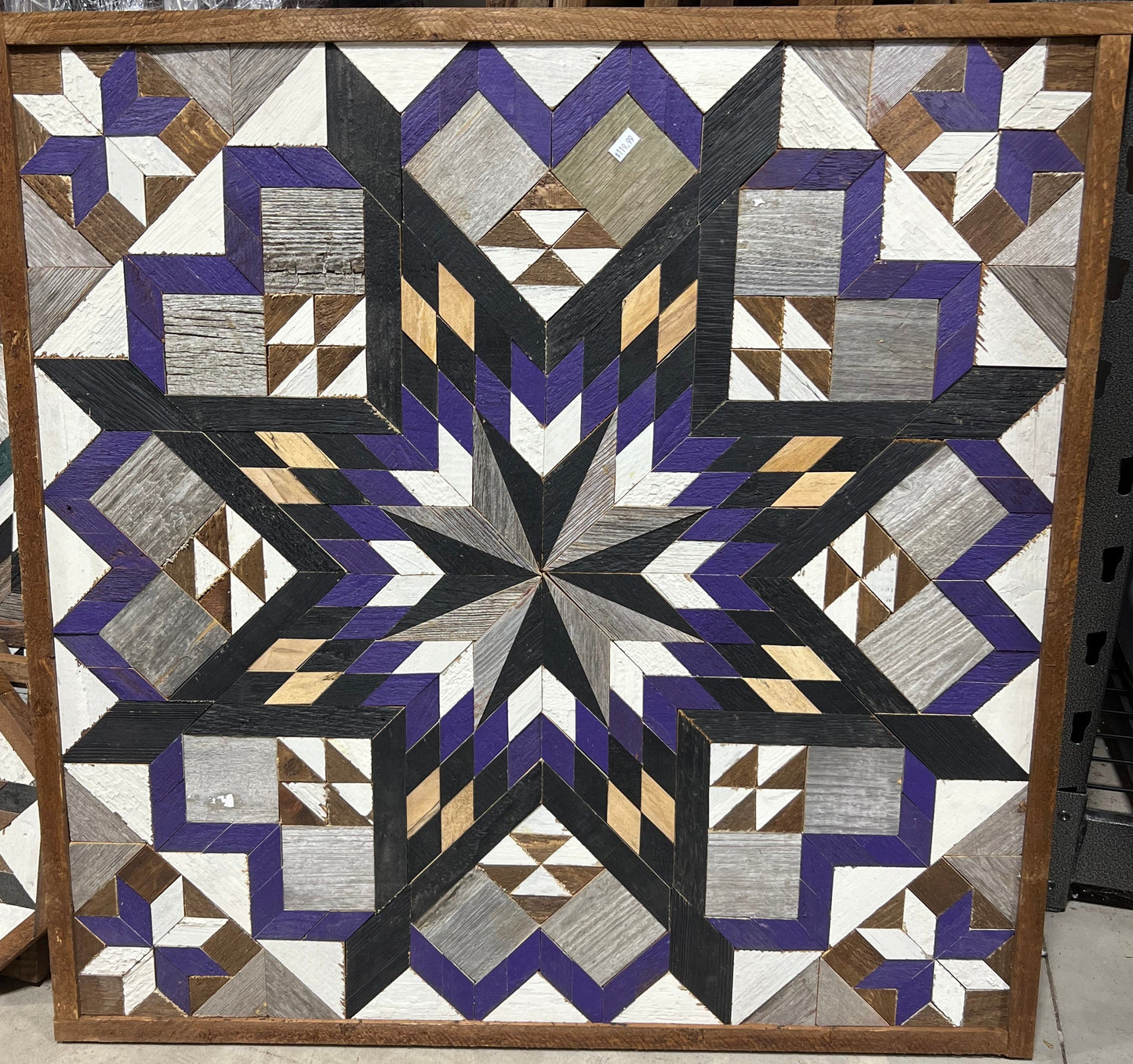 Amish Handmade Barn Quilt Wall Art – Reclaimed Barn Wood – 30.5” x 30.5”