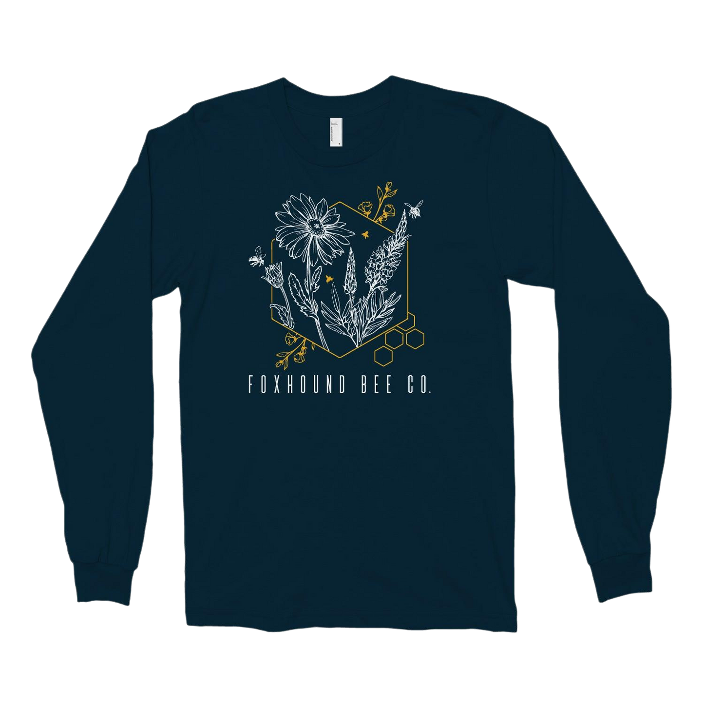 Abstract Flower Long Sleeve Tee Shirt
