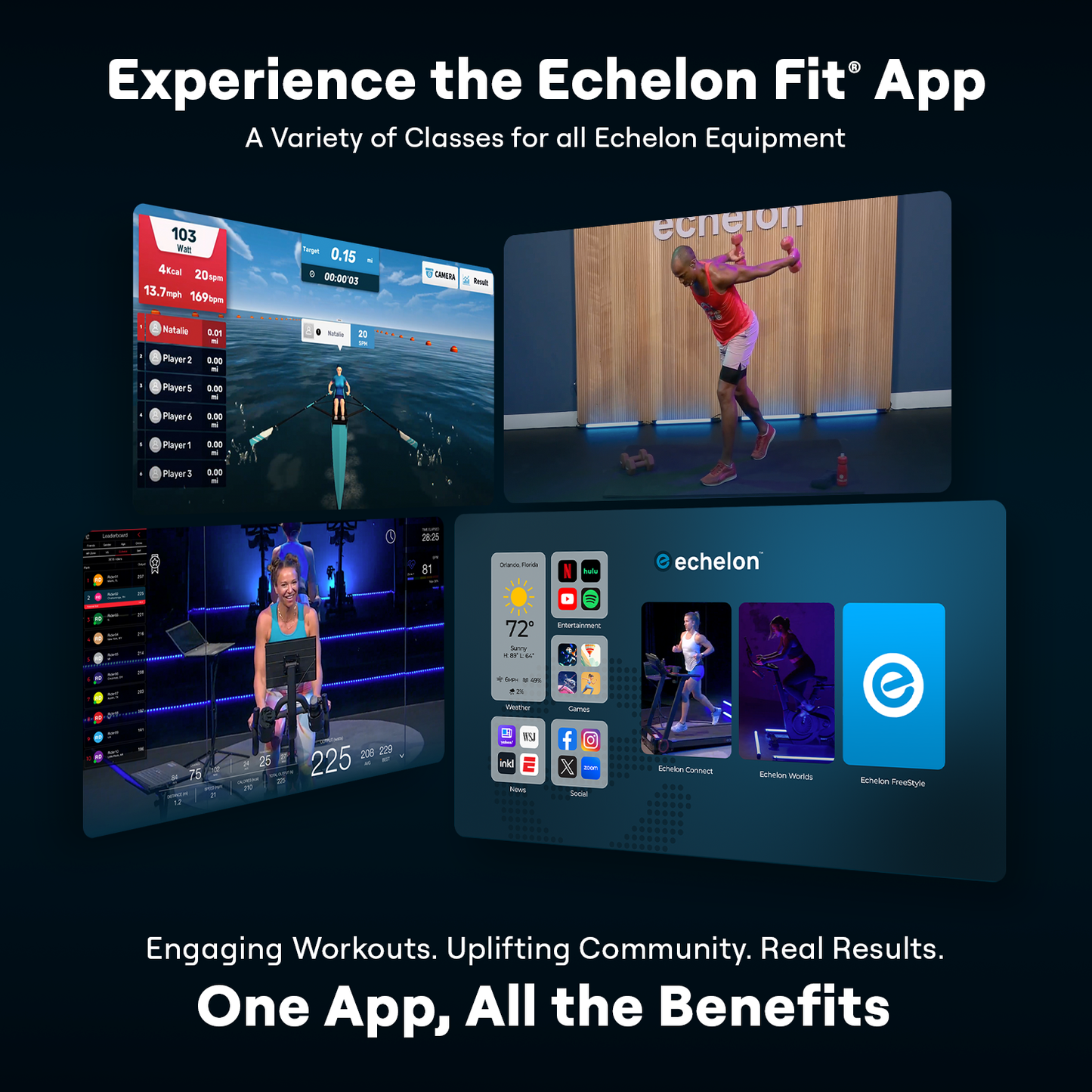 Echelon Adjustable Dumbbells with Stand