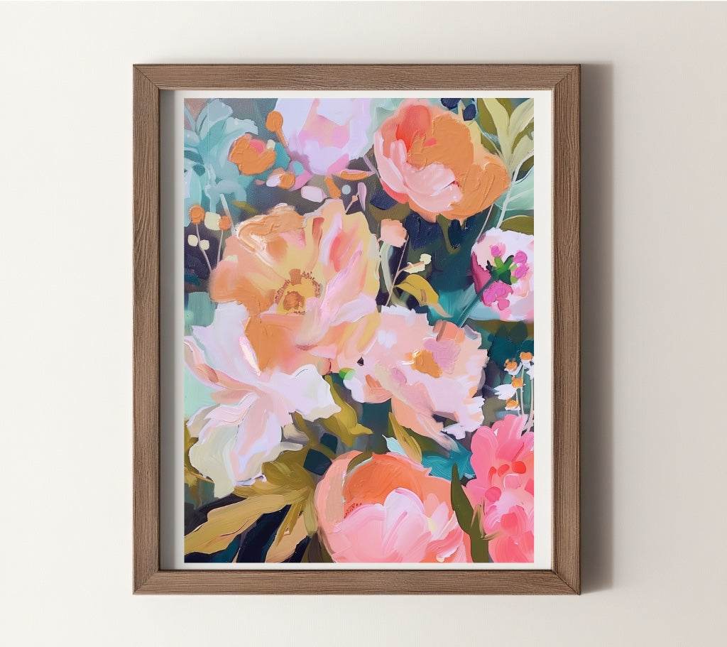 Among the Blossoms Art Print – Delicate & Serene Wall Decor