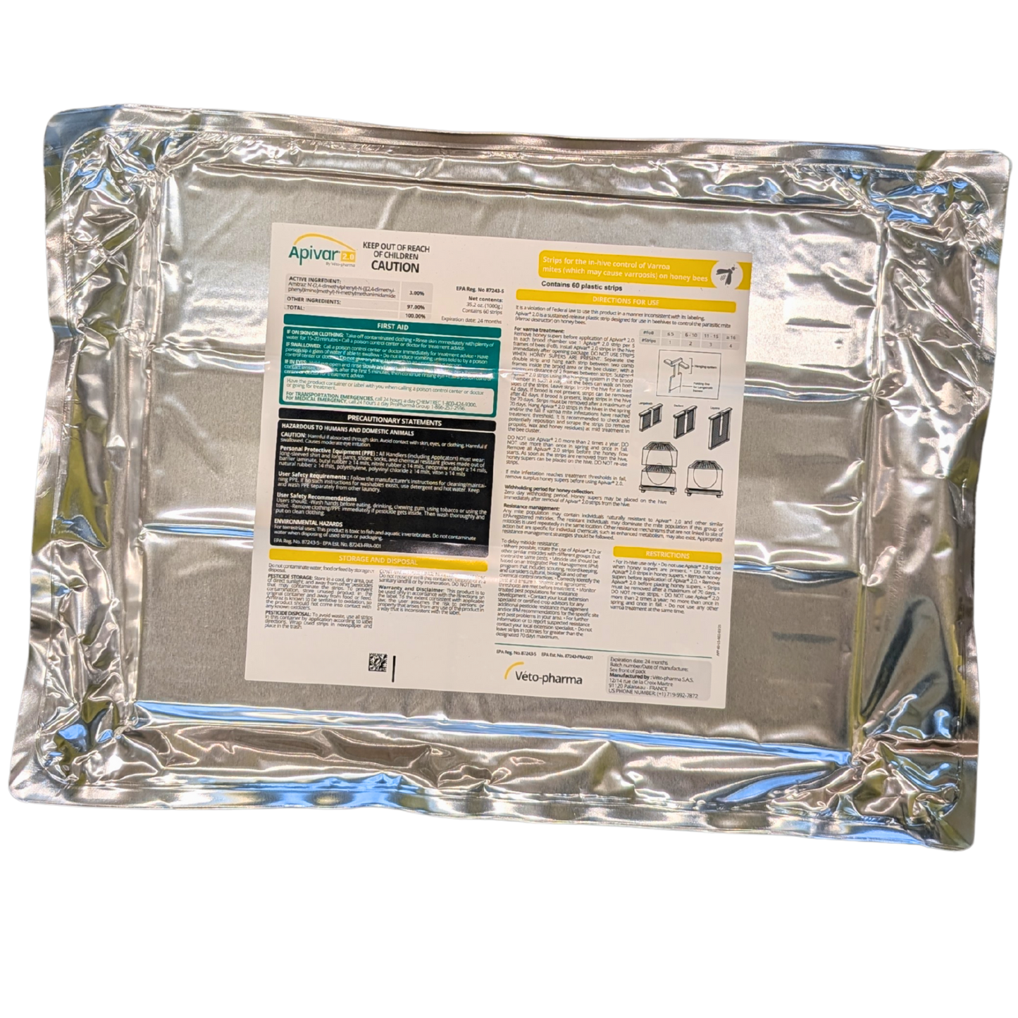 Apivar 2.0 Varroa Mite Strips