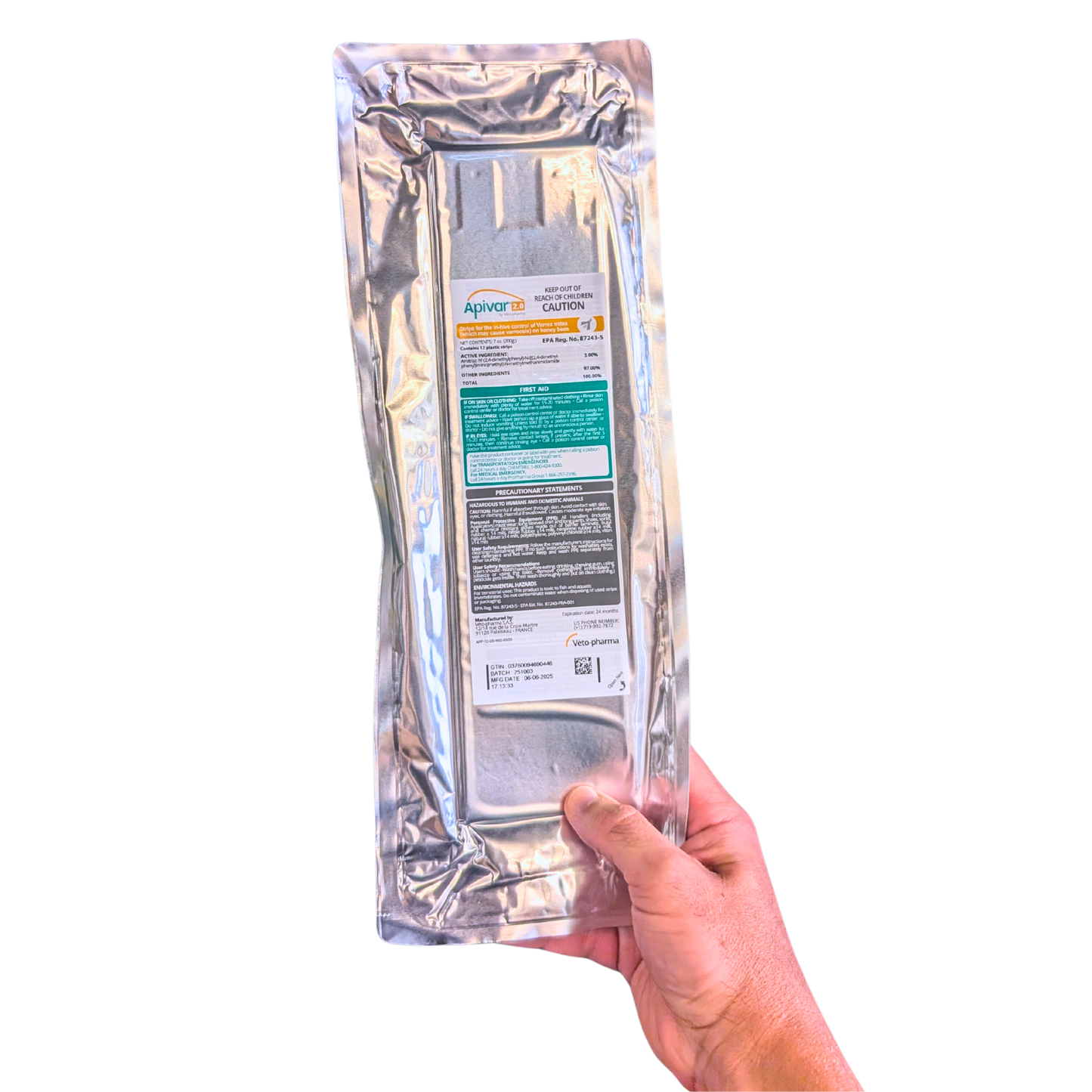 Apivar 2.0 Varroa Mite Strips