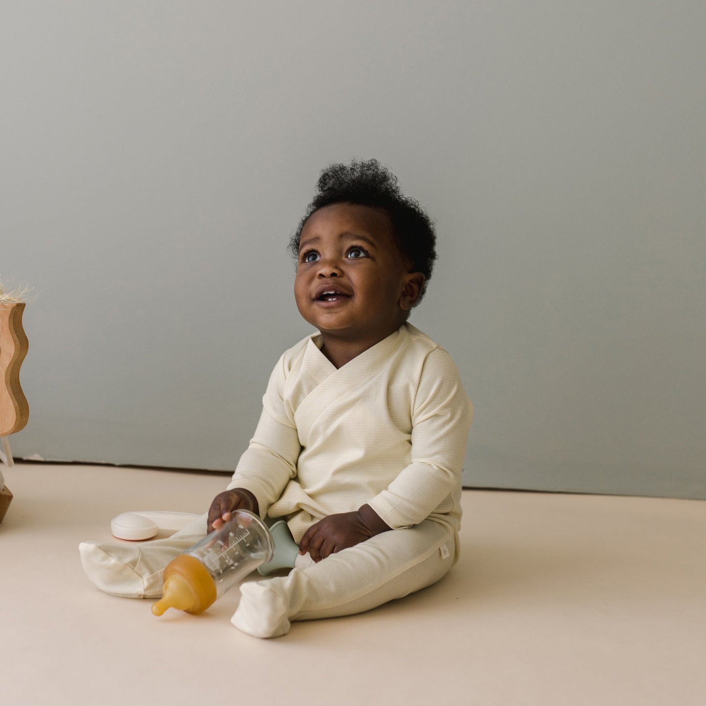 Cotton Footed Kimono | Natural