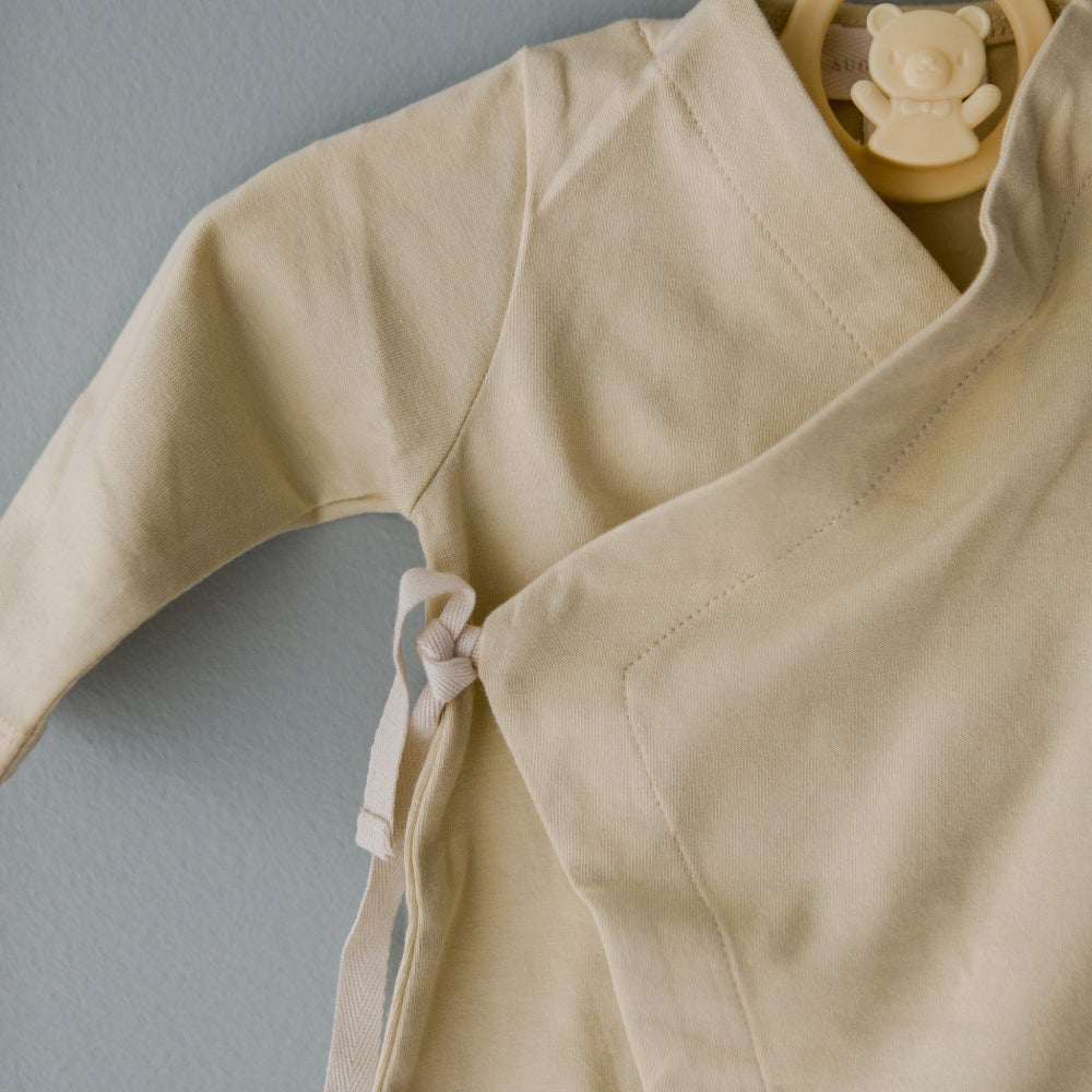 Cotton Footed Kimono | Buttercream