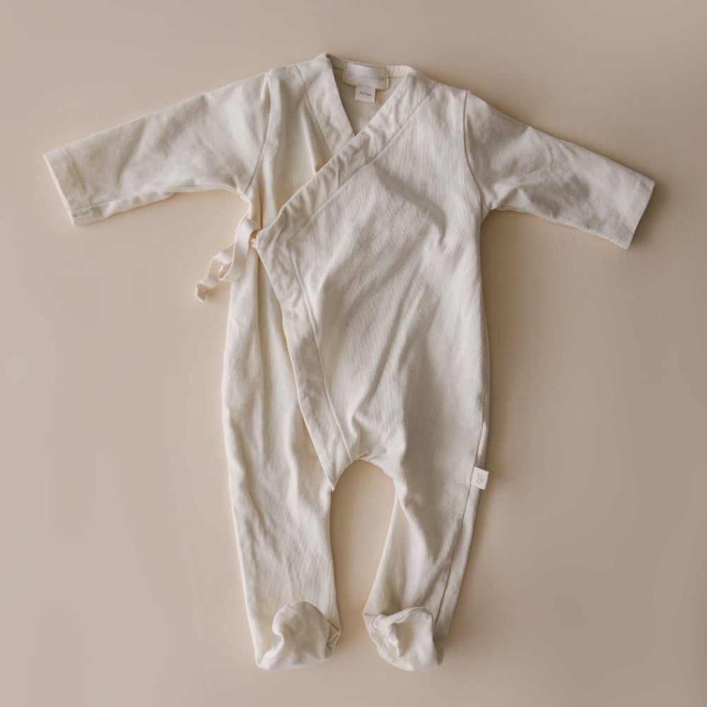 Cotton Footed Kimono | Natural