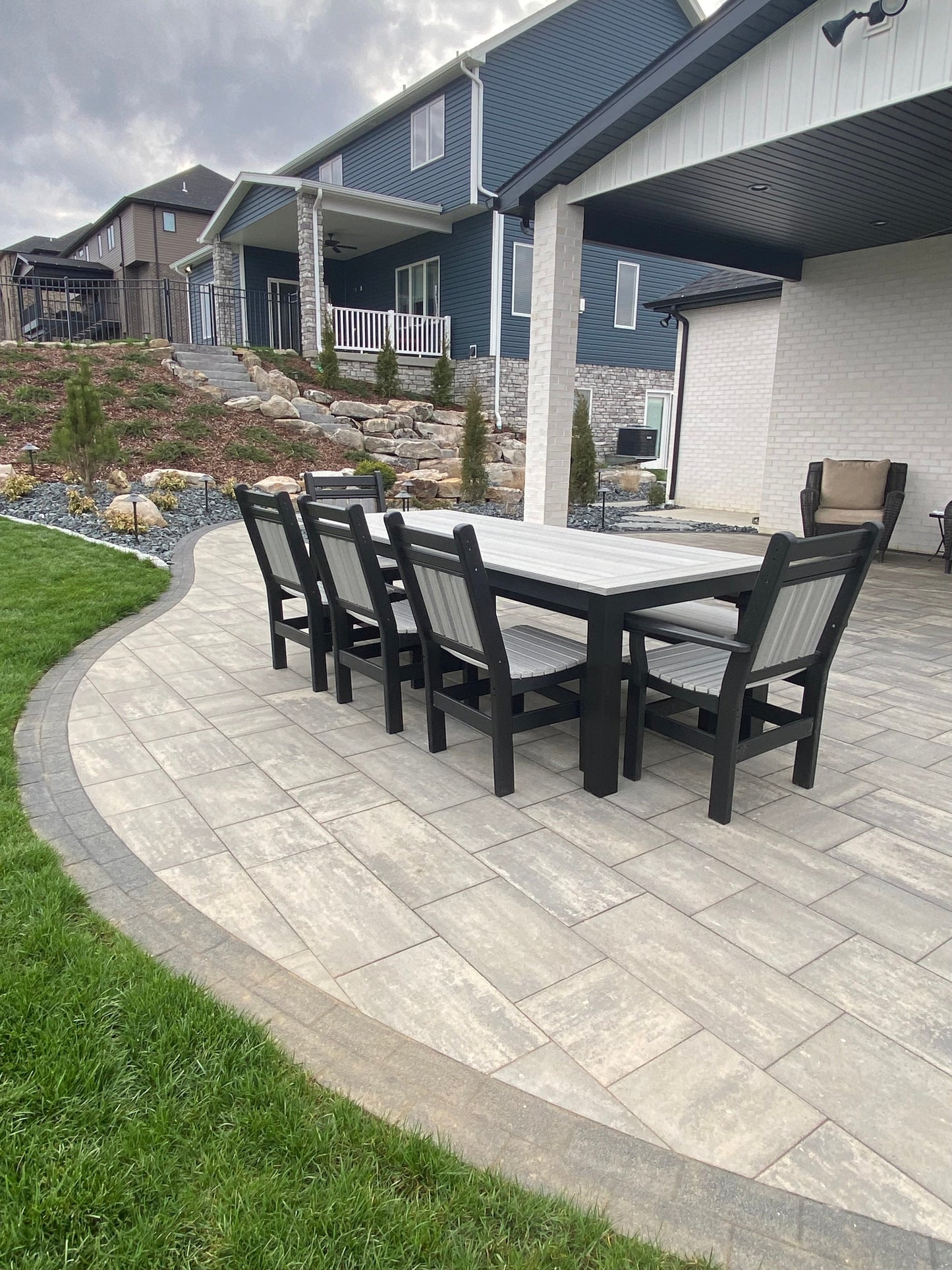 Post Leg Outdoor Dining Table