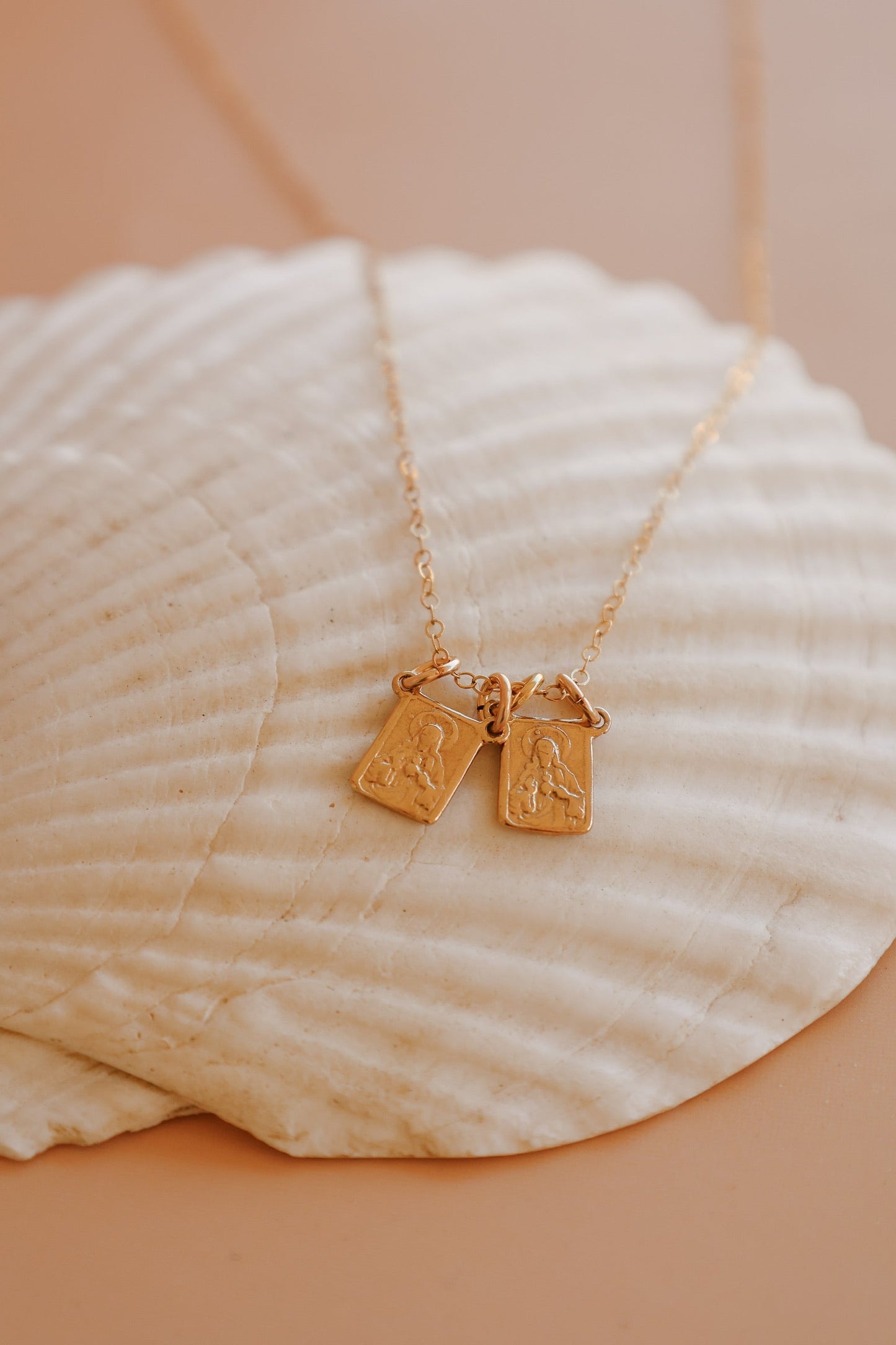 Gold Vermeil Scapular Necklace