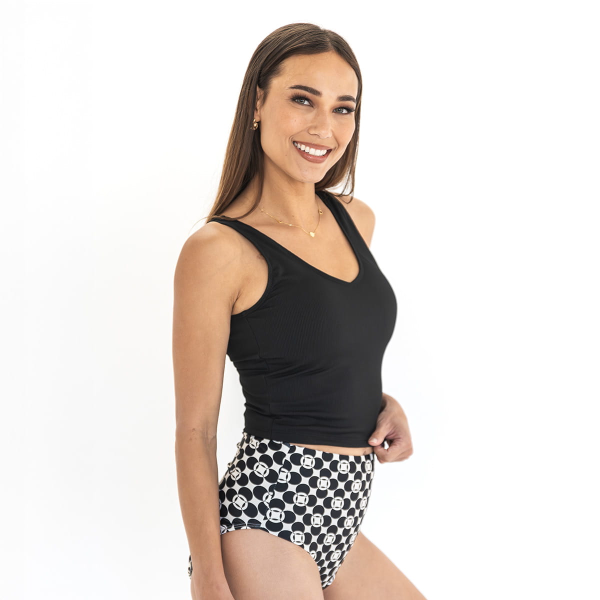 V Neck Tankini Top