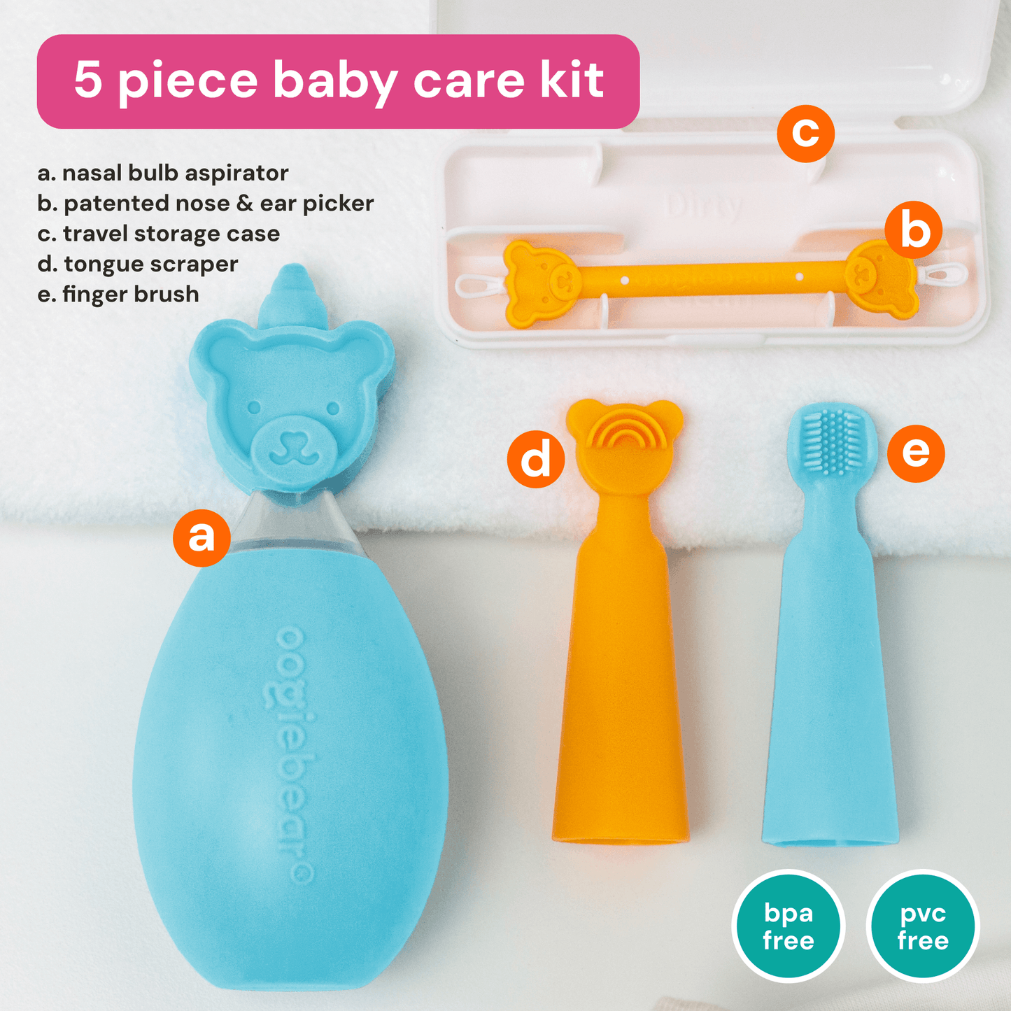 oogiebear baby care starter kit (5-piece)