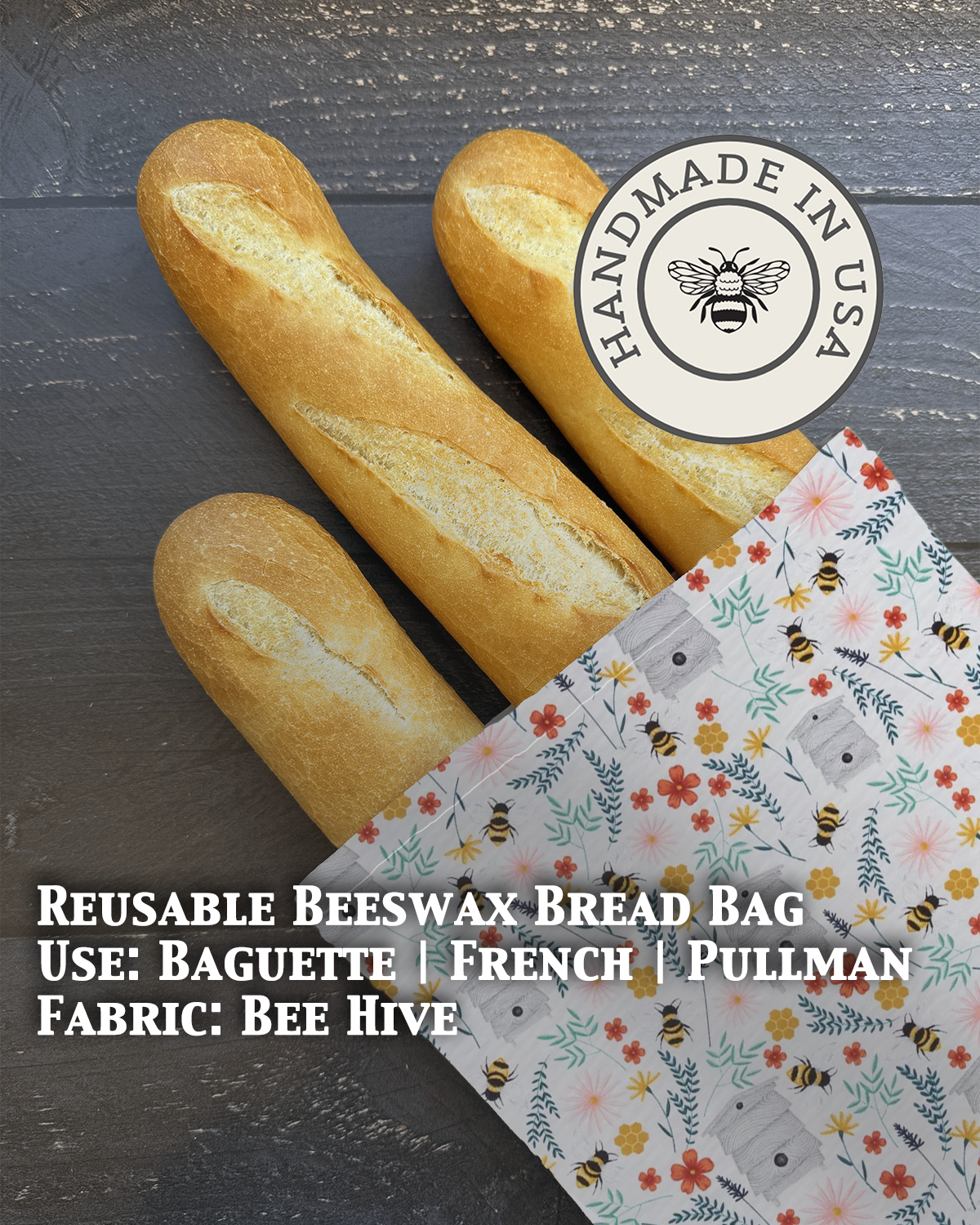 Baguette | Beeswaxed Bag