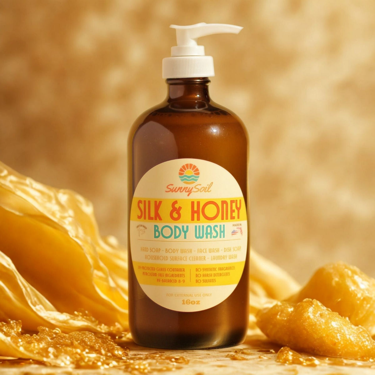 Silk & Honey Body Wash (16oz)