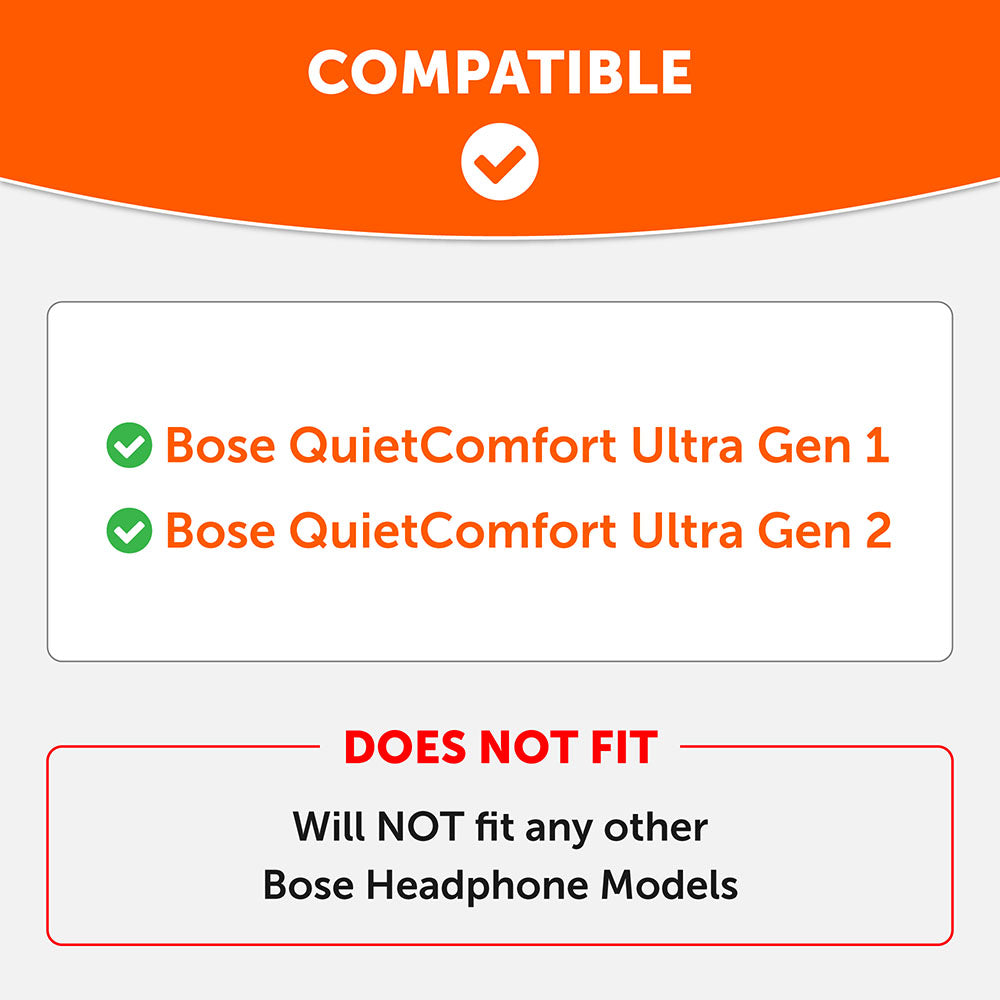 Bose QuietComfort Ultra Gen 1 & Gen 2 Earpads - WC PadZ QC Ultra