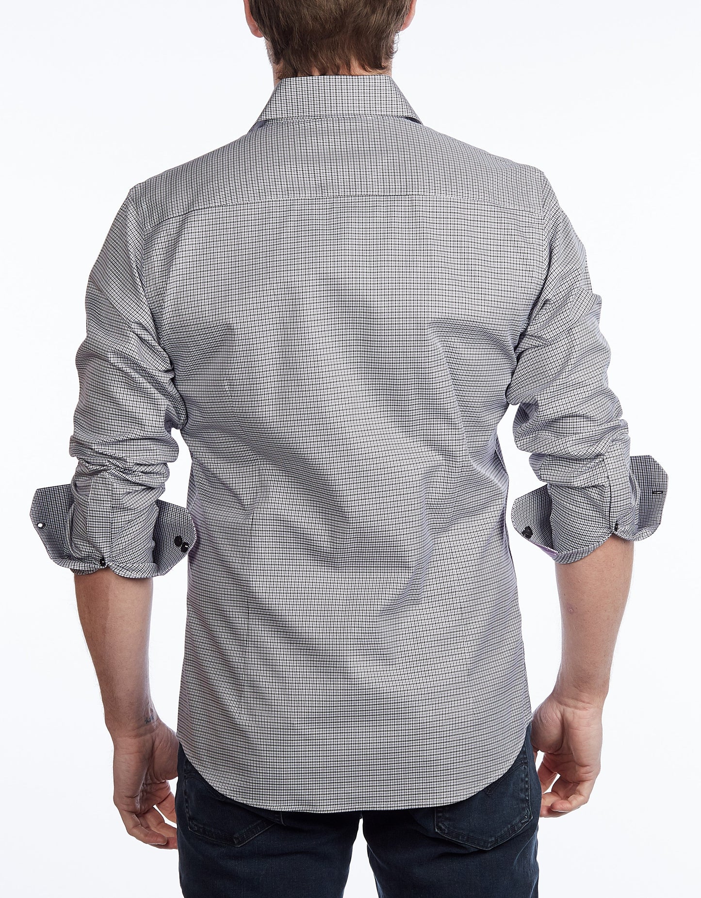 Button-Up Shirt // - Contemporary Fit - contrast trimming - final sale - Size Small