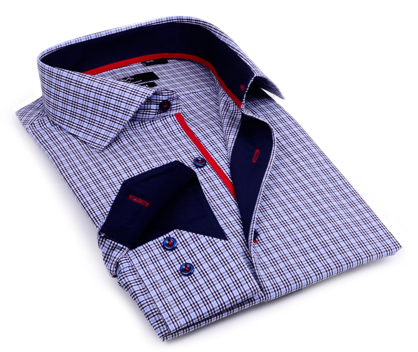 Button-Up Shirt // - Tailored Fit - contrast trimming - final sale - Size Small