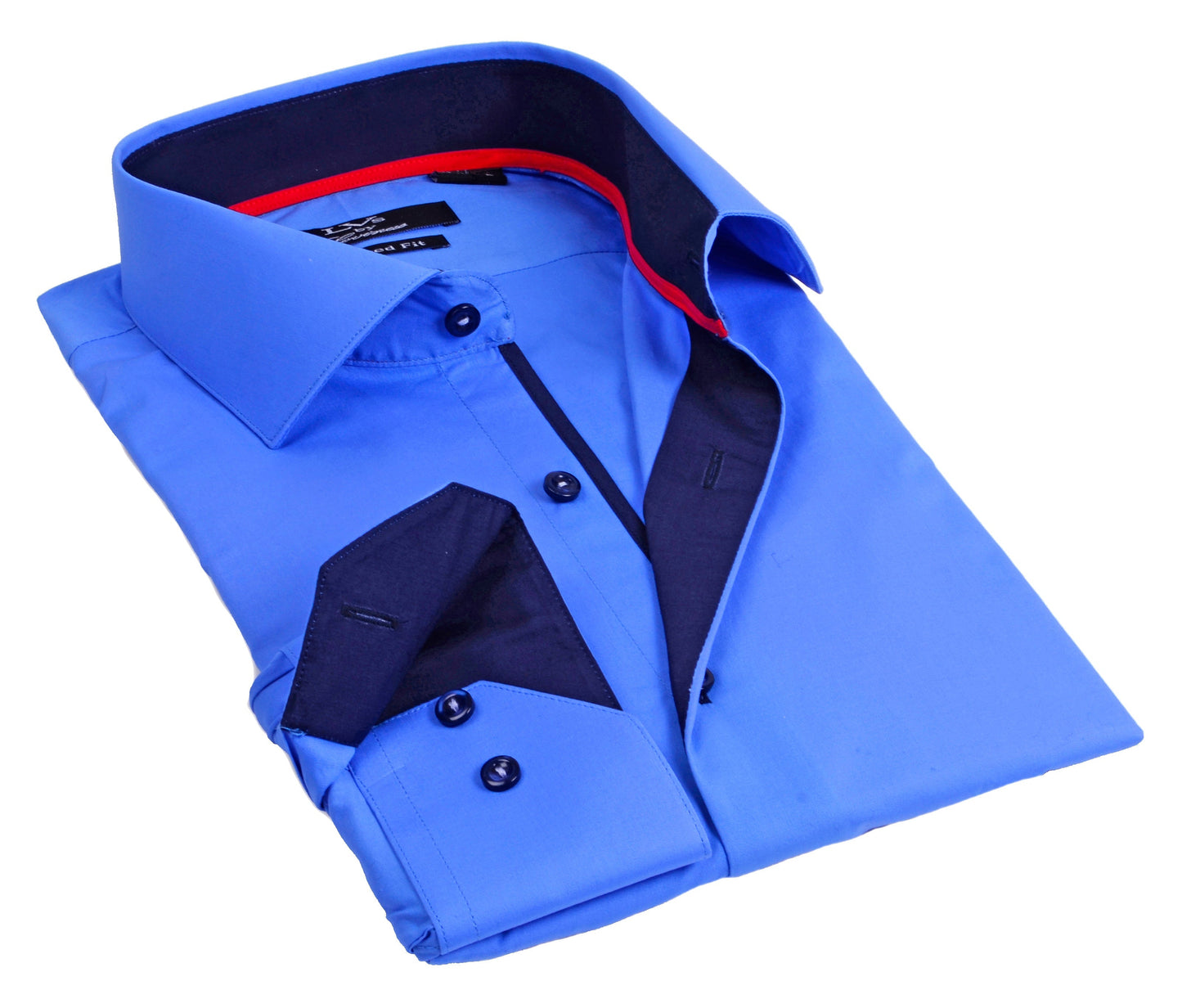 Button-Up Shirt // - Tailored Fit - contrast trimming - final sale - Size Small