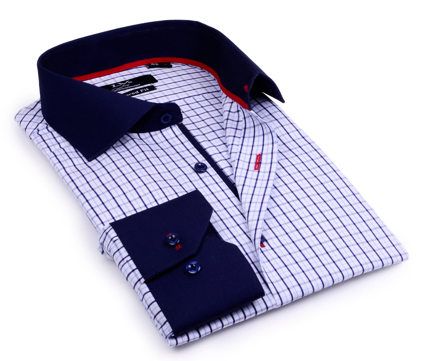 Button-Up Shirt // -Tailored Fit - contrast trimming - final sale