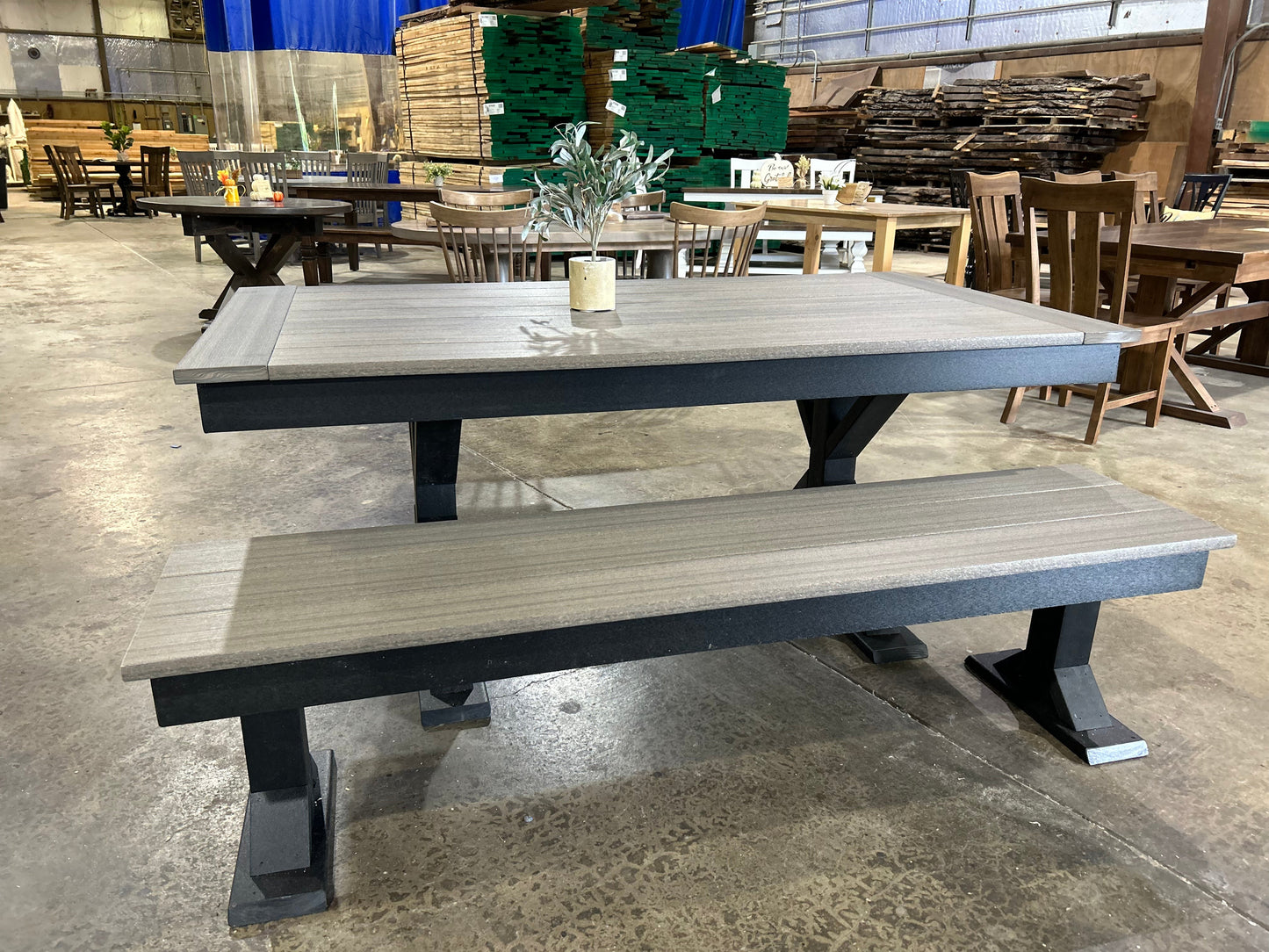 Outdoor Poly table and bench