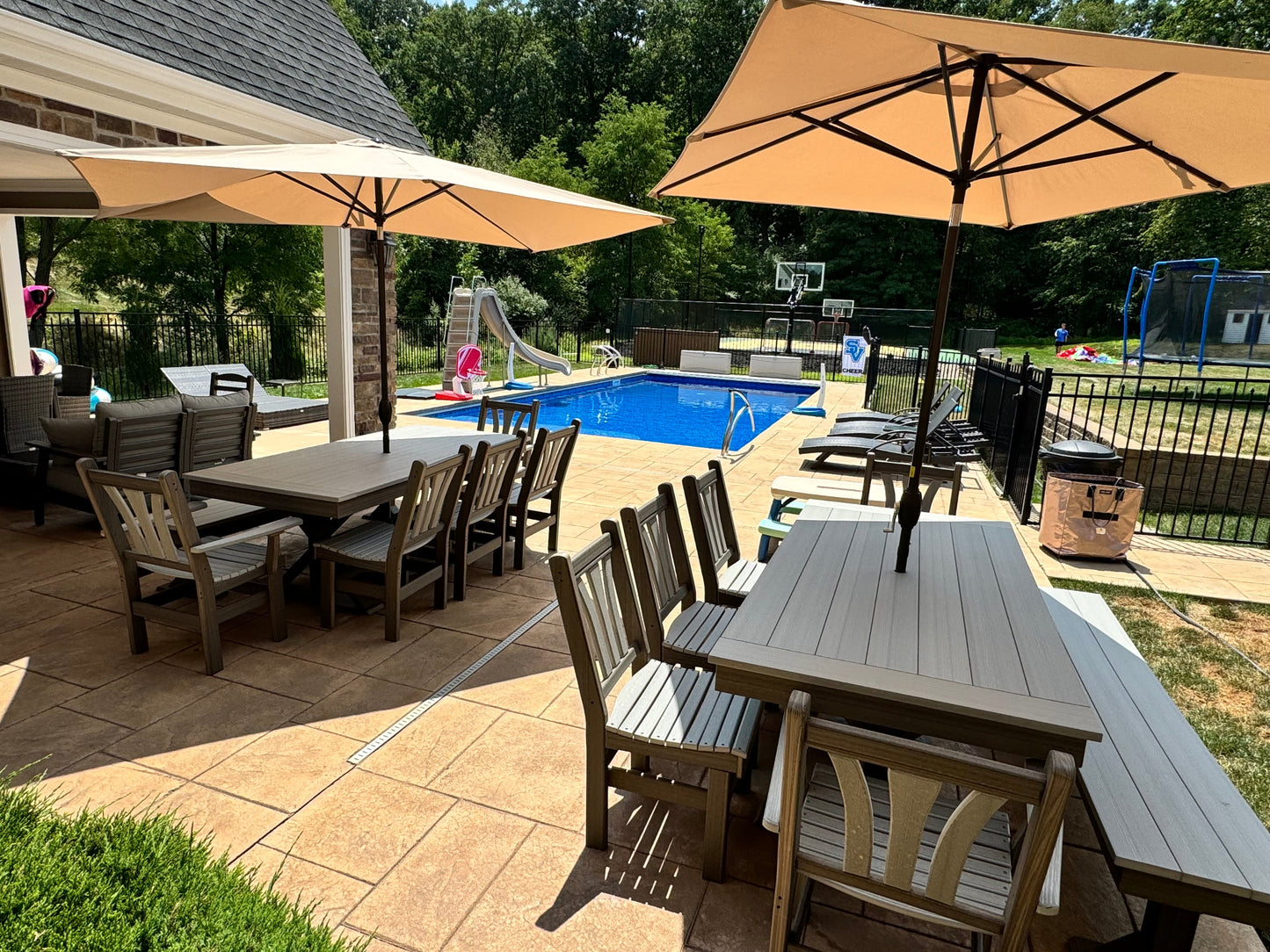 Outdoor Modern FanBack Dining Chair - HDPE - All-Weather