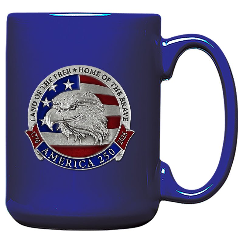 America's 250th Anniversary Eagle Head with Flag Coffee Mug
