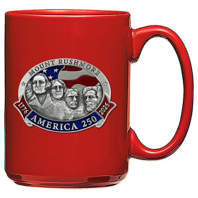 America's 250th Anniversary Mount. Rushmore Coffee Mug