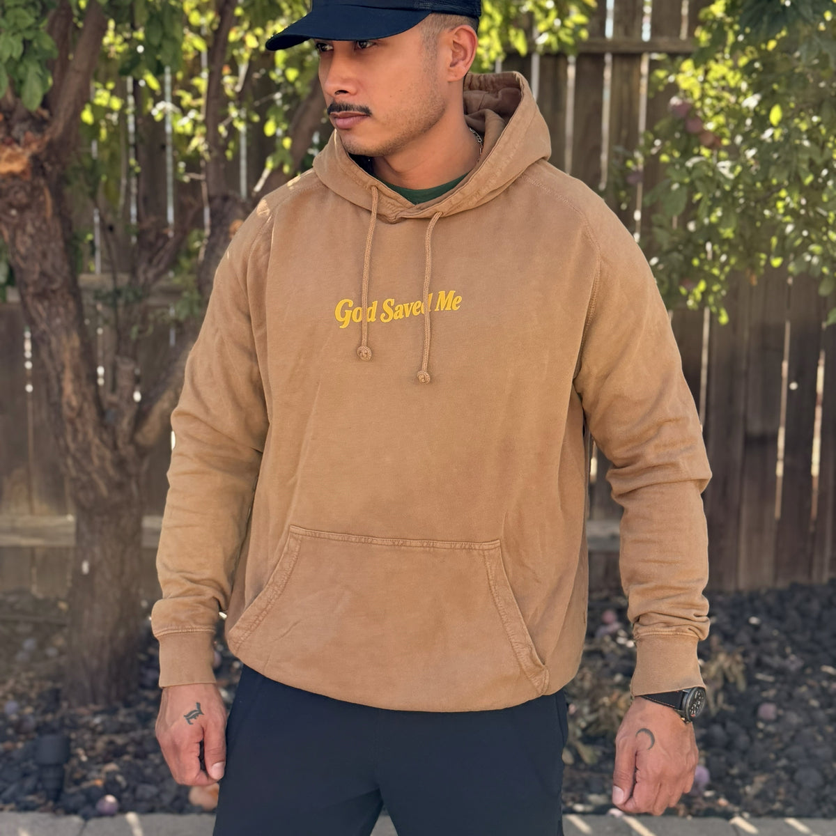 Olive Tree Hoodie: 100% ring-spun cotton