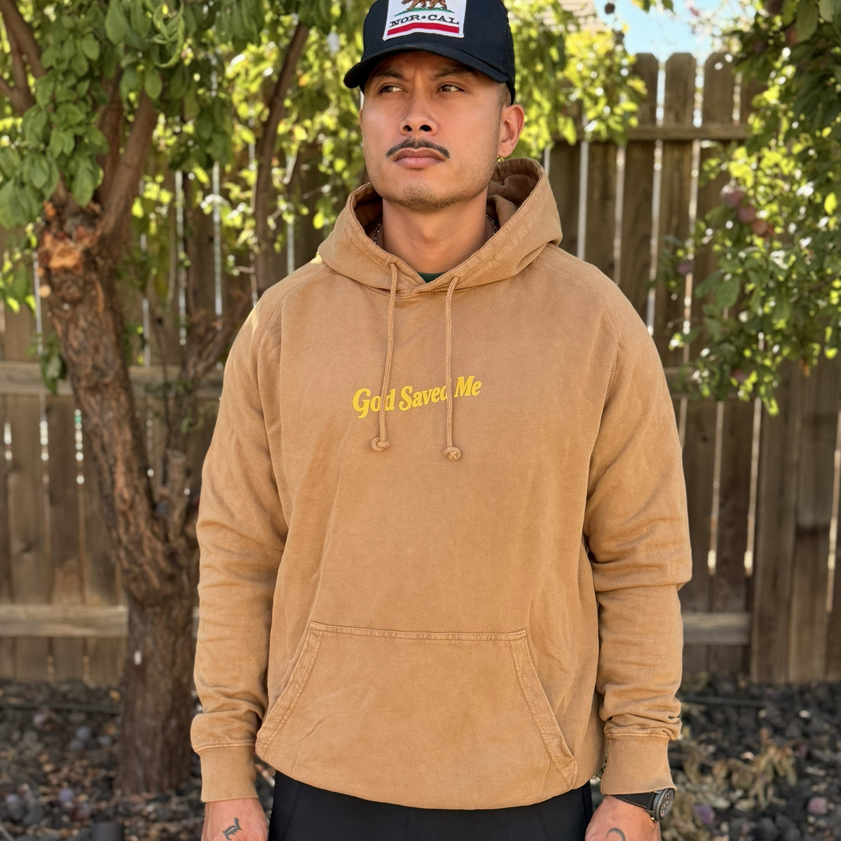 Olive Tree Hoodie: 100% ring-spun cotton