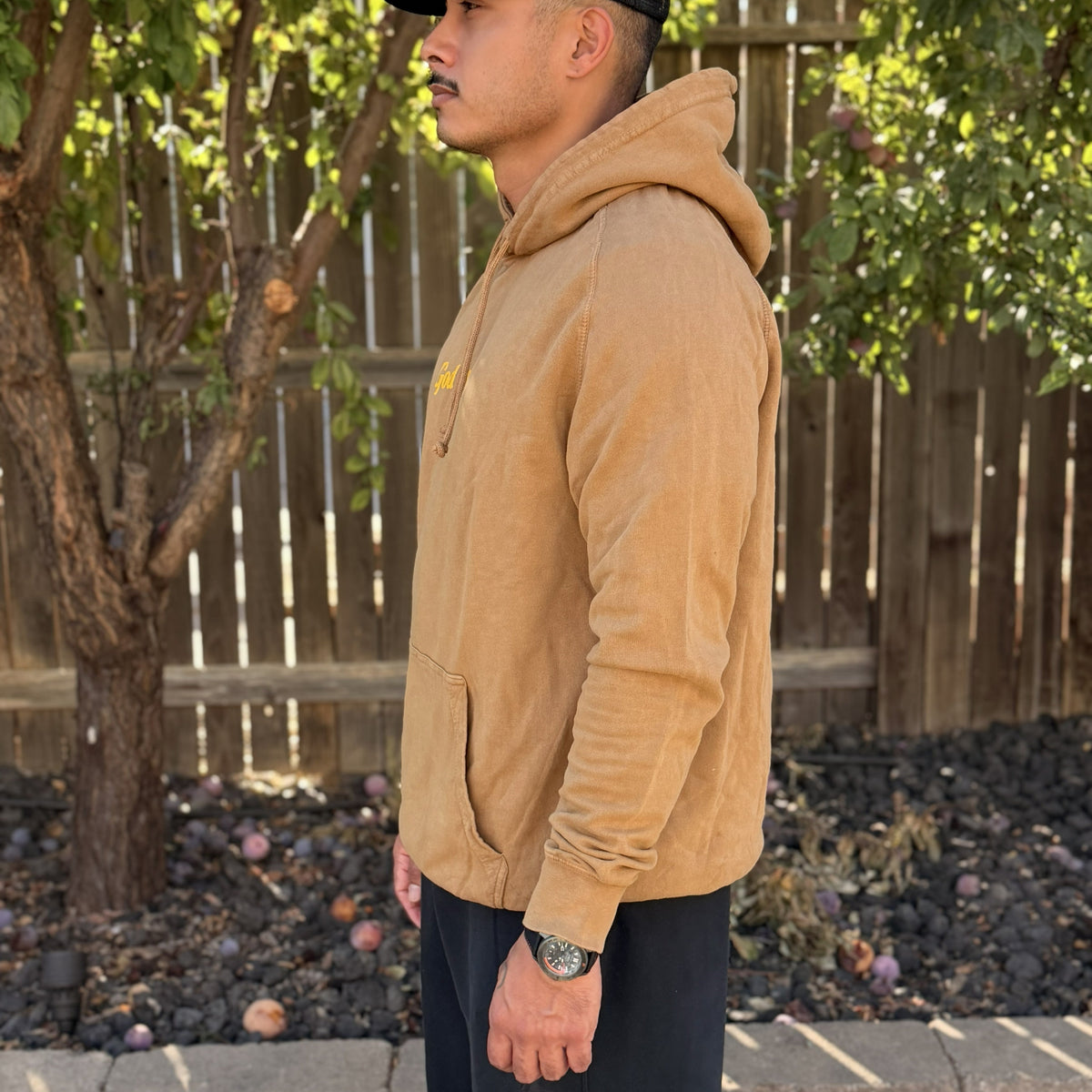 Olive Tree Hoodie: 100% ring-spun cotton