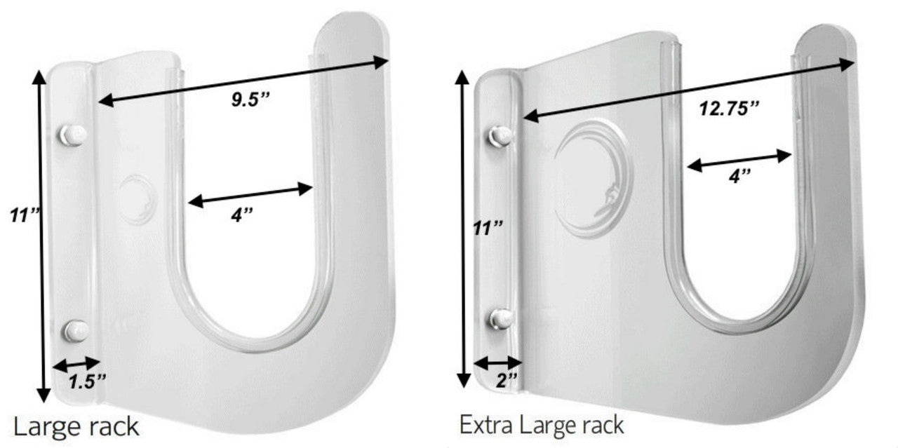 Clear Acrylic Surfboard Wall Rack