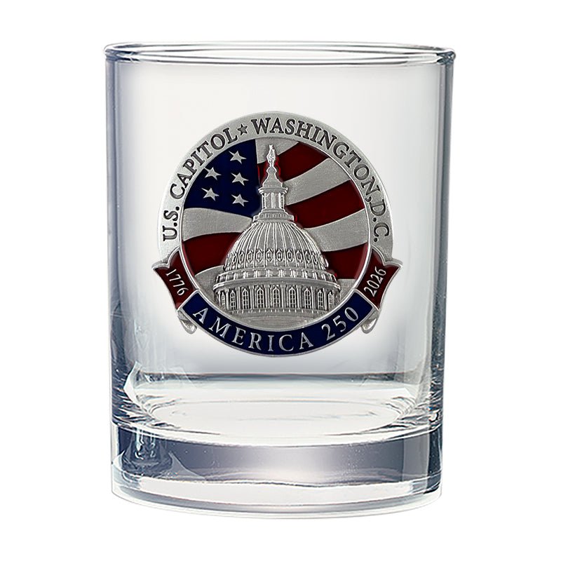 America's 250th Anniversary Capitol Dome Double Old Fashioned Glass