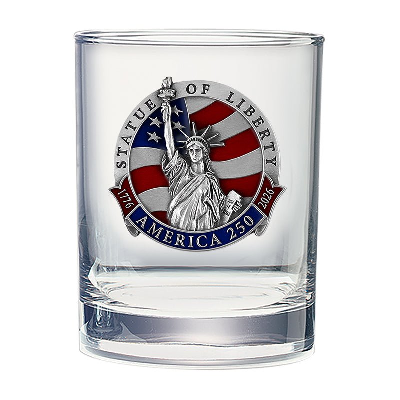 America's 250th Anniversary Statue of Liberty Double Old Fashioned Glass