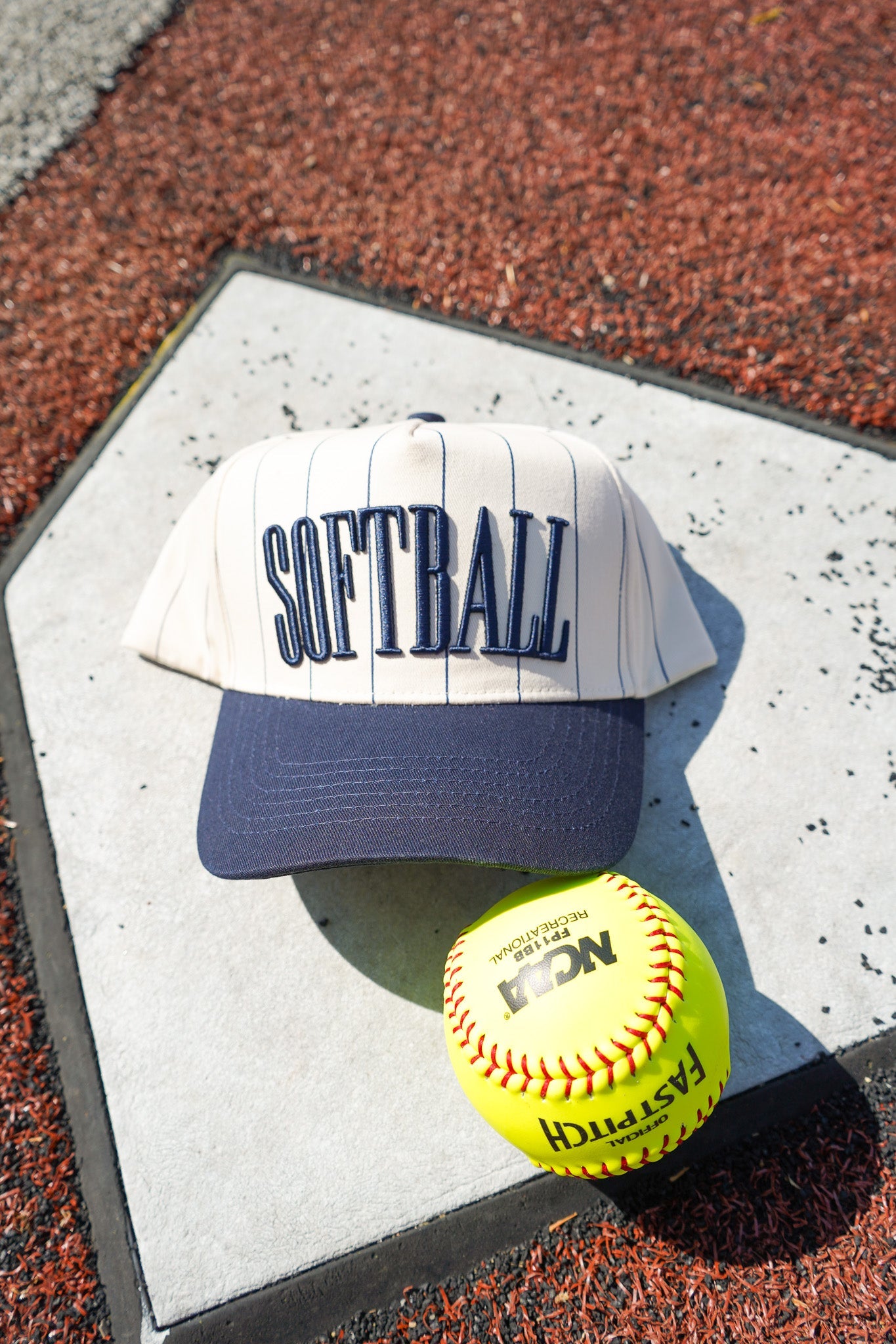 Softball - Striped Trucker Hat