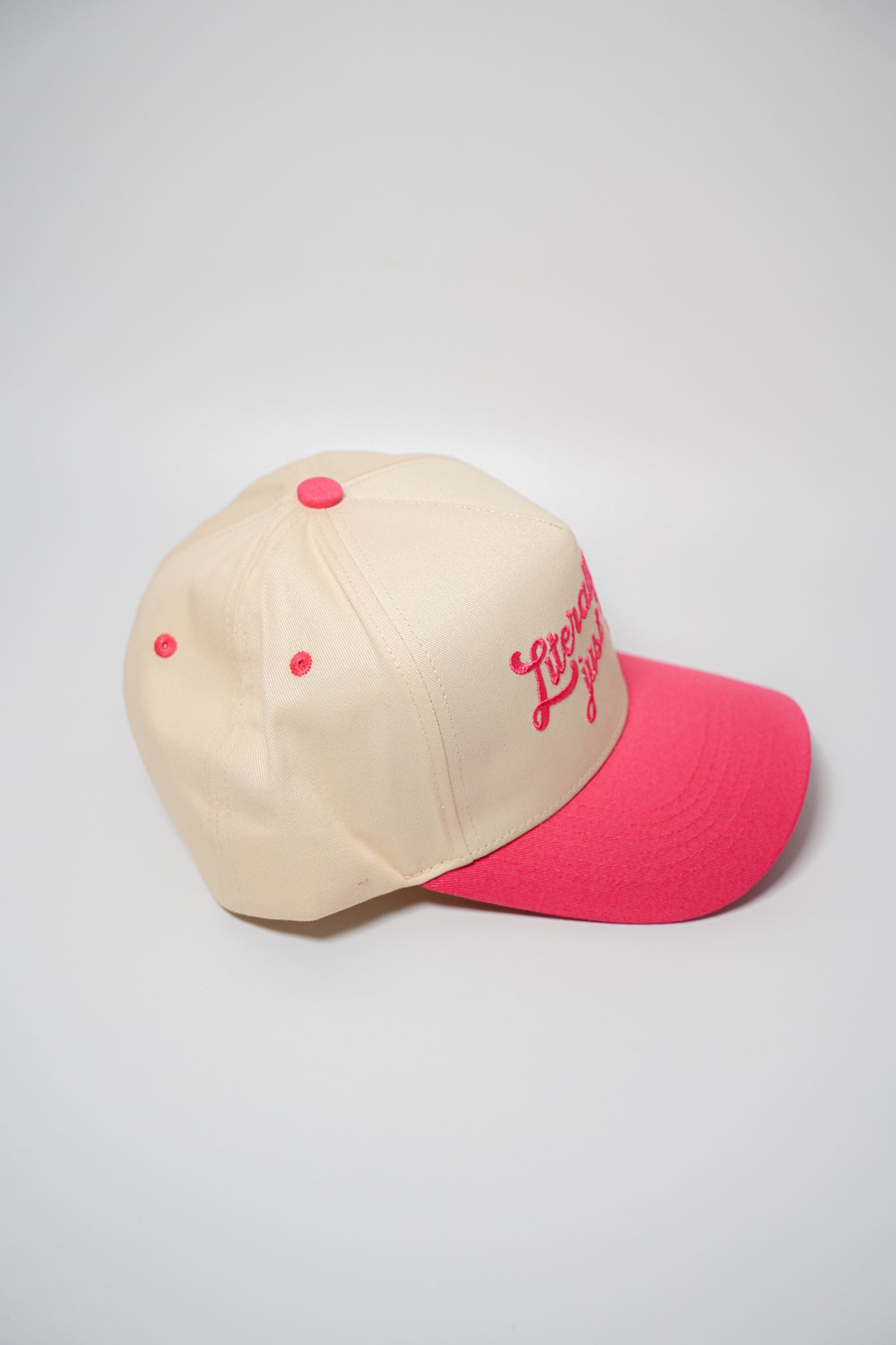 LITERALLY JUST A GIRL CANVAS CAP