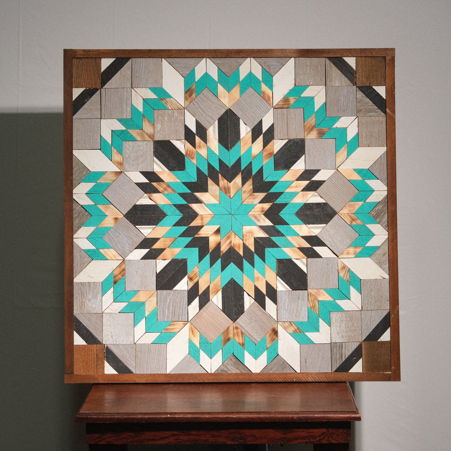 Amish Handmade Barn Quilt Wall Art – Reclaimed Barn Wood – 30.5” x 30.5”