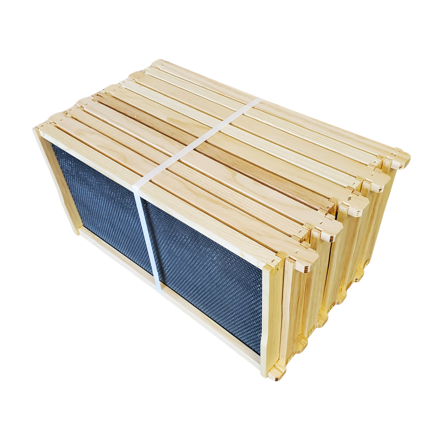 Deep 9 1/8-Inch Langsroth Frame, Grooved Top / Grooved Bottom With Double Wax Foundation