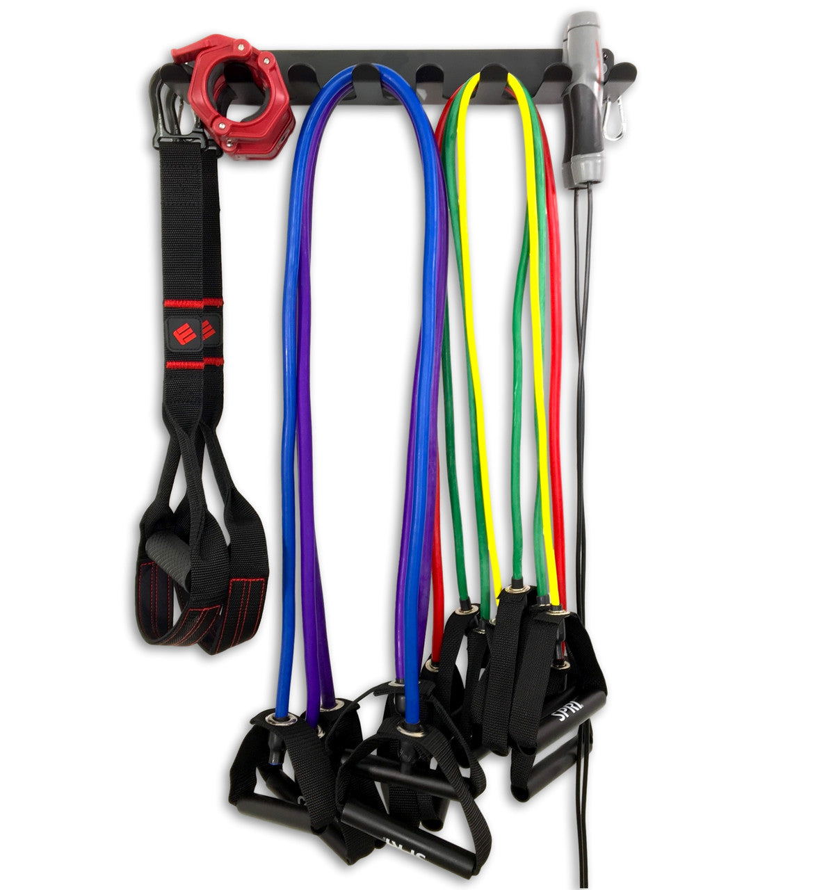 Gym Equipment Organizer for Bands, Jump Ropes, Foam Roller