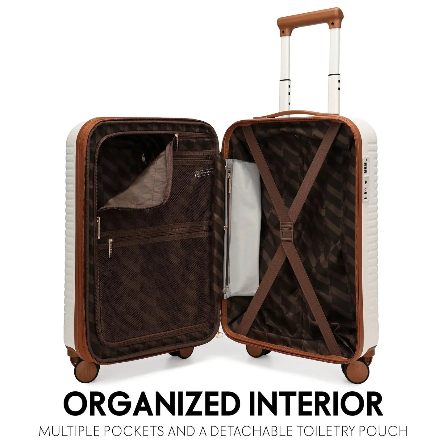 Leisure Escape Expandable 3 Piece Luggage Set