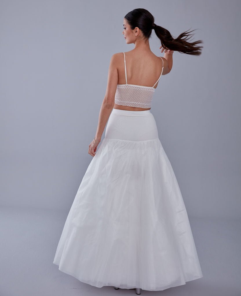 A-line Wedding Dress Underskirt, White Petticoat Skirt