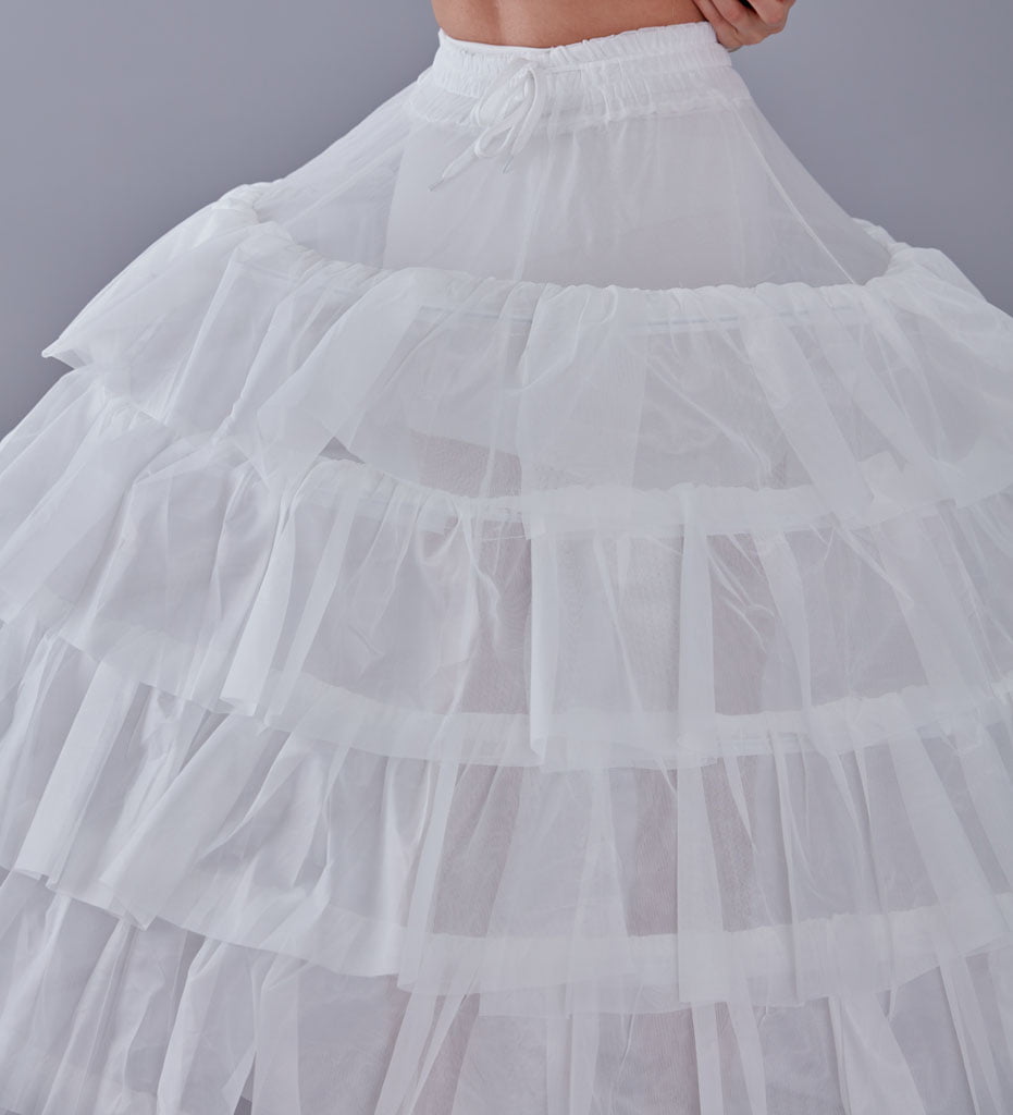 Wedding Dress with Underskirt-Quinceanera Dress Petticoat-Bridal Ball Gown Crinoline